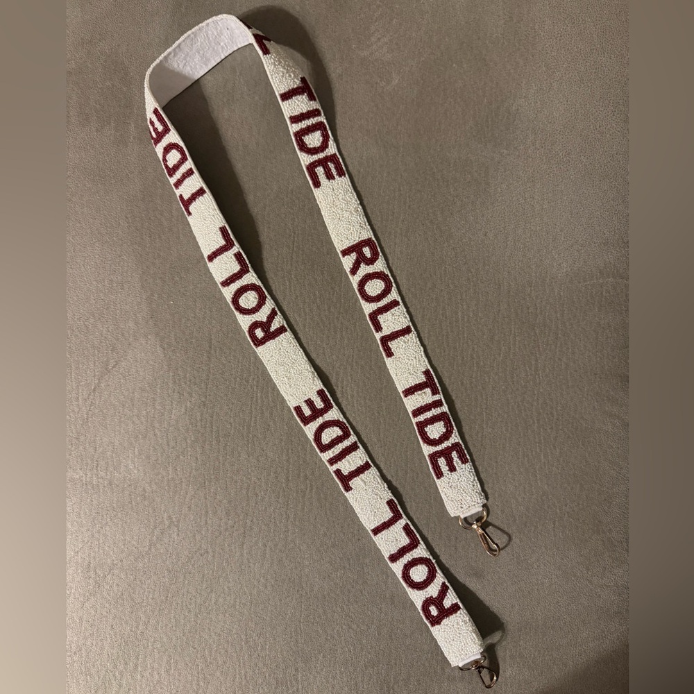 New Beaded Alabama ROLL TIDE purse bag strap